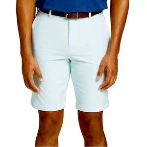 Walter Hagen Men's Perfect 11 Seersucker Textured Golf Shorts Light Green Zip